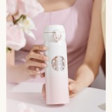 Starbucks 2026 China Pink and White 17oz SS Tumbler with sleeve 
