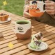 Starbucks 2026 China Bear Town 14oz Mug with tea strainer 