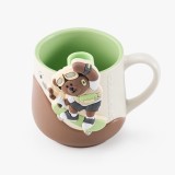 Starbucks 2026 China Bear Town 14oz Mug with tea strainer 