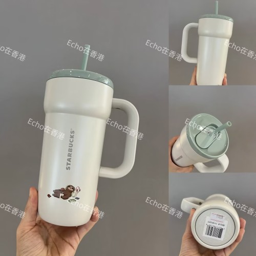 Starbucks 2026 HK Summer sloth 20oz SS Straw Tumbler 