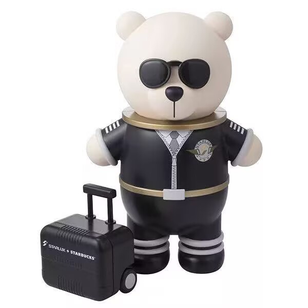 Starbucks x Starlux 2026 TW pilot bear storage display toy (11*17*25cm)