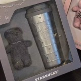 Starbucks 2026 China Ballet sliver 19oz ss tumbler with bear and gift box