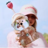 Starbucks 2026 TW Strawberry Bear 20oz Glass Cup 