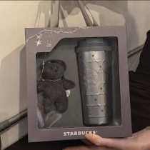 Starbucks 2026 China Ballet sliver 19oz ss tumbler with bear and gift box