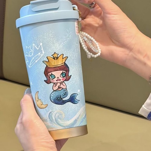 Starbucks x Molly 2026 China Ocean Siren 17oz SS Tumbler with keychain 