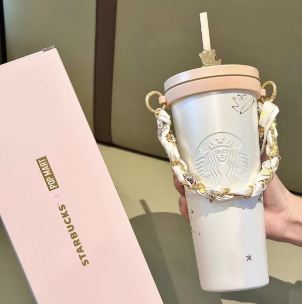 Starbucks x Molly 2026 China little angel 30oz SS Straw Tumbler with keychain 