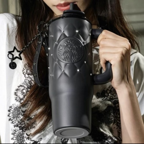 Starbucks 2026 China Ballet 32oz SS Straw Tumbler with keychain
