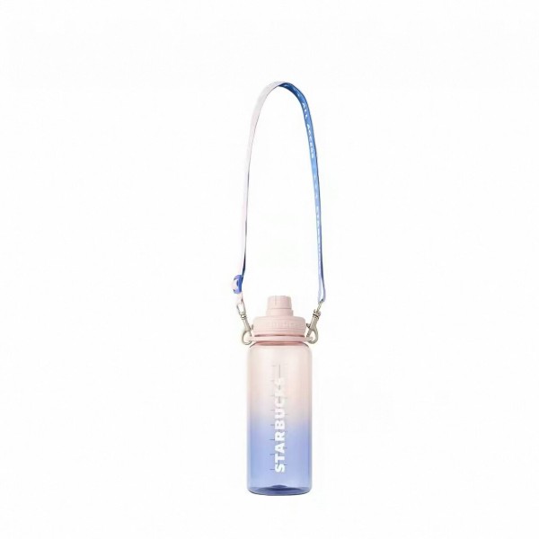 Starbucks 2026 KR Summer Blue Pink 33oz Plastic Tumbler 