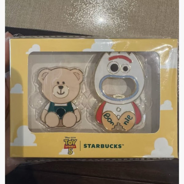Starbucks x Toy Story 2026 KR Forky bottle opener fridge magnet