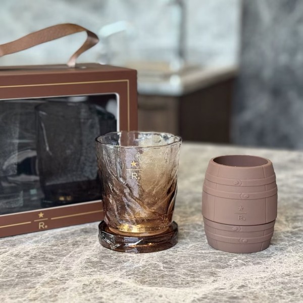 Starbucks 2026 China whisky Bucket Brewing wine glass cup with ice cube tray and gift box