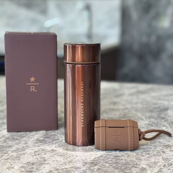 Starbucks 2026 China whisky Bucket Brewing 13oz SS Tumbler with earphone case