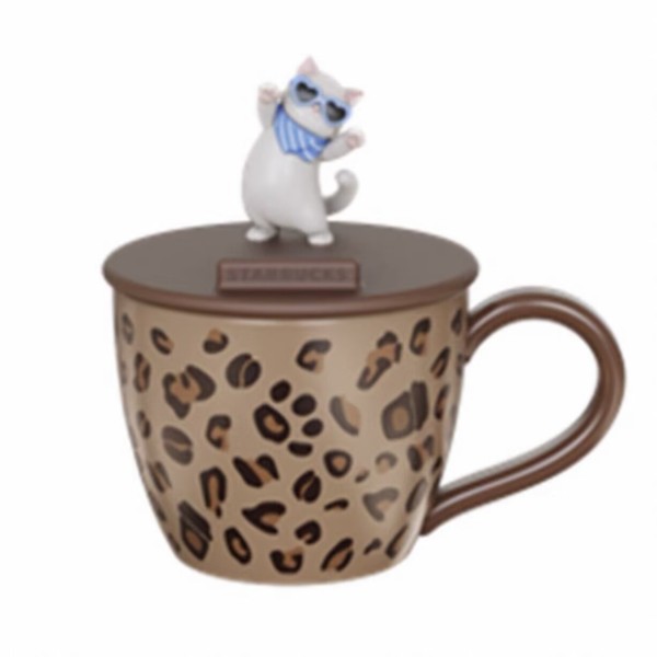 Starbucks 2026 China leopard print 12oz Mug with lid 