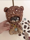 Starbucks 2026 China leopard print Brown Bear Glass Cup