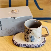 Starbucks 2026 China leopard print 12oz Mug with coaster