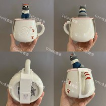 Starbucks 2026 HK star cat pink 12oz mug 