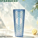 Starbucks 2026 China Blue Jewel 27oz Plastic Tumbler 