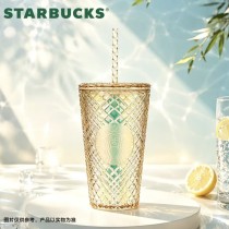 Starbucks 2026 China Summer Lucky Gold 19oz Plastic Tumbler 