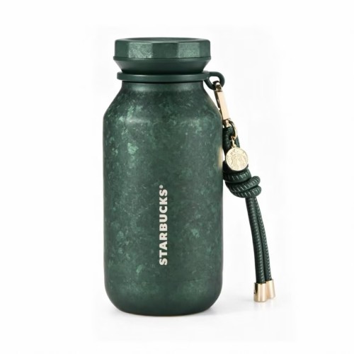 Starbucks 2026 China Summer Green 15oz titanium cup with keychain