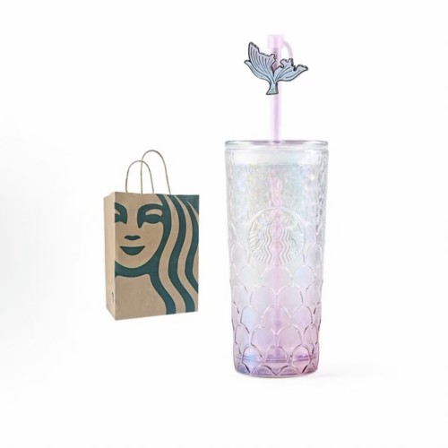 Starbucks 2026 China Underwater Adventure Purple 17oz Glass Cup