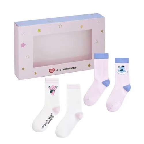 Starbucks x Care Bears 2026 TW colorful‌ socks two pairs 