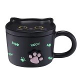 Starbucks 2026 TW Halloween Black Cat 12oz mug with coaster 