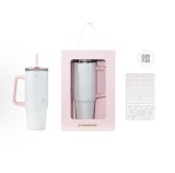 Starbucks 2026 China Happy Birthday White 31oz ss straw tumbler with gift box 