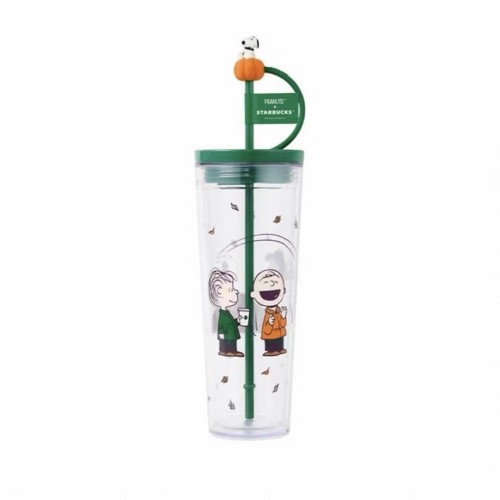 Starbucks x Peanuts 2026 KR Snoopy 24oz plastic tumbler with topper 