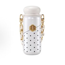 Starbucks 2026 China polka dots siren logo white 14oz ss tumbler 