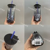 Starbucks 2026 HK Halloween ghost cat triangle straw glass cup 