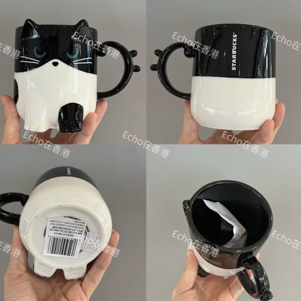 Starbucks 2026 HK Halloween Black Cat Mug 