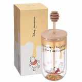Starbucks 2026 TW Winnie the Pooh 16oz glass cup with topper