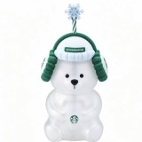 Starbucks 2026 TW Christmas green earmuffs 20oz glass cup
