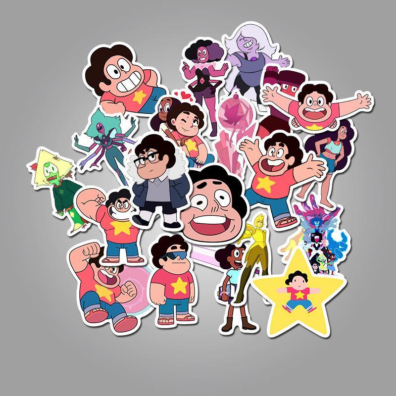 100pcs Steven Universe Stickers Waterproof Vinyl Cute Cartoon Stickers Car Laptop Water Bottle Luggage Snowboard Decals