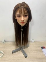 Lumidoll ドールの頭のみ ヘッド単体 シリコン製ドールHead M16ねじ込み式とワンタッチ式の2種類接続方式付け 130~168㎝の身長に適用 頭髪植毛 24番