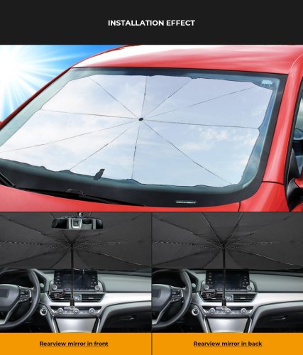 Car Sunshade Cover Umbrella With Safe Hammer For Tesla