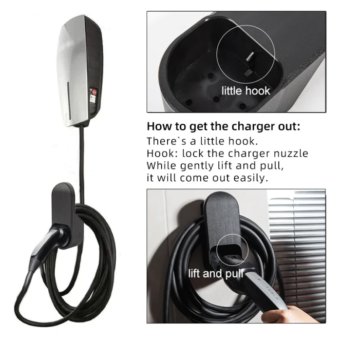 ABS PP Charging Cable Organizer for Model 3 / S / Y / X