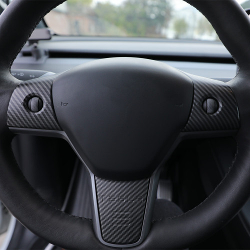 ABS Steering Wheel Decoration Cover for Tesla Model 3/Y