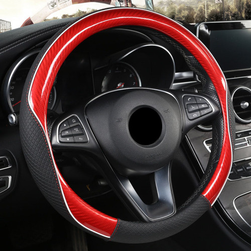 Car Carbon Fiber 38 Cm Universal Accessory Steering Wheel Cover Vante Deportivo