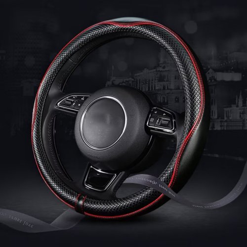 38 cm leather car steering wheel cover Suitable for trucks SUVs cars car interior accessories