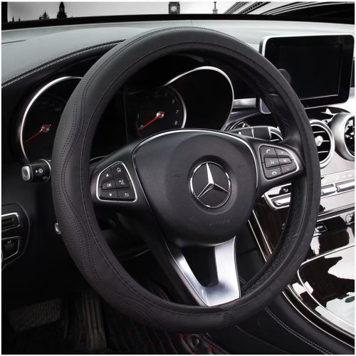 Steering wheel cover non-slip accessories Suitable for Cadillac GMC Fiat Jeep Dodge Tesla car accessories for internal application 38 cm