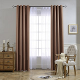 Solid Blackout Thermal Insulated Custom Curtain (1 Panel)