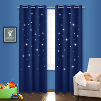 Sky Twinkle Star Pattern Blackout Curtain (1 Panel)