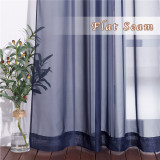 Solid Voile Sheer Curtain for Extra Wide Sliding Door (1 Panel)