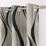 Geometric Curve Pattern Canyon Style Blackout Curtain (1 Panel)