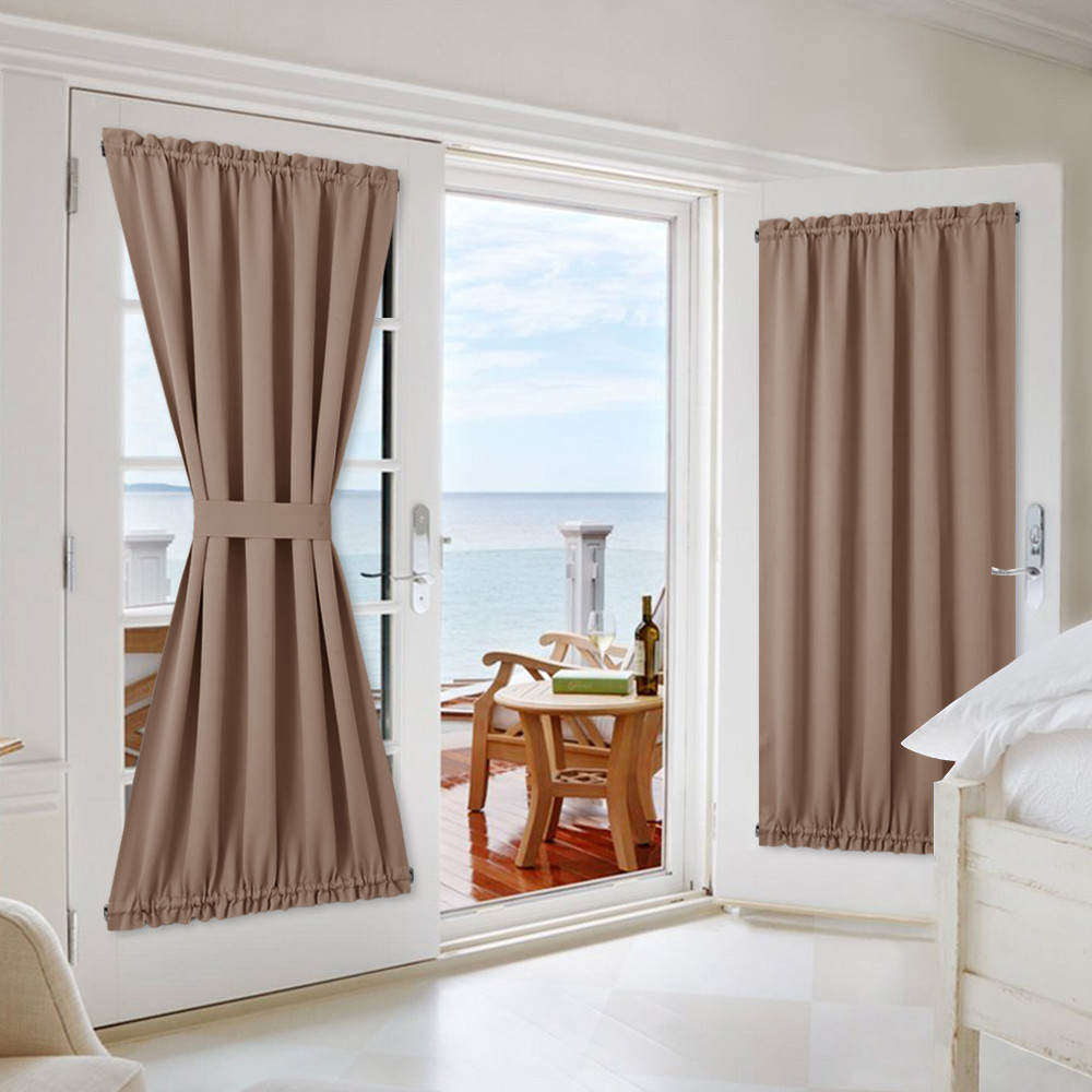 Thermal Insulated Blackout Curtain for French Door & Sidelight Door