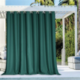 Extra Wide Blackout Waterproof Outdoor Curtain for Patio/Front Porch (1 Panel)