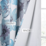 Multicolor Flower Pattern Printed Blackout Curtain (1 Panel)