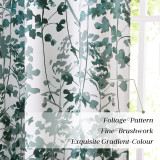 Watercolor Aesthetic Foliage Pattern Blackout Curtain (1 Panel)