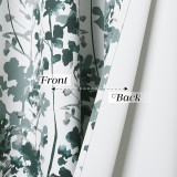 Watercolor Aesthetic Foliage Pattern Blackout Curtain (1 Panel)