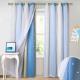 Hollow Out Twinkle Stars Pattern Mix Multi Gradient Curtain, Nursery Decoration (1 Panel)